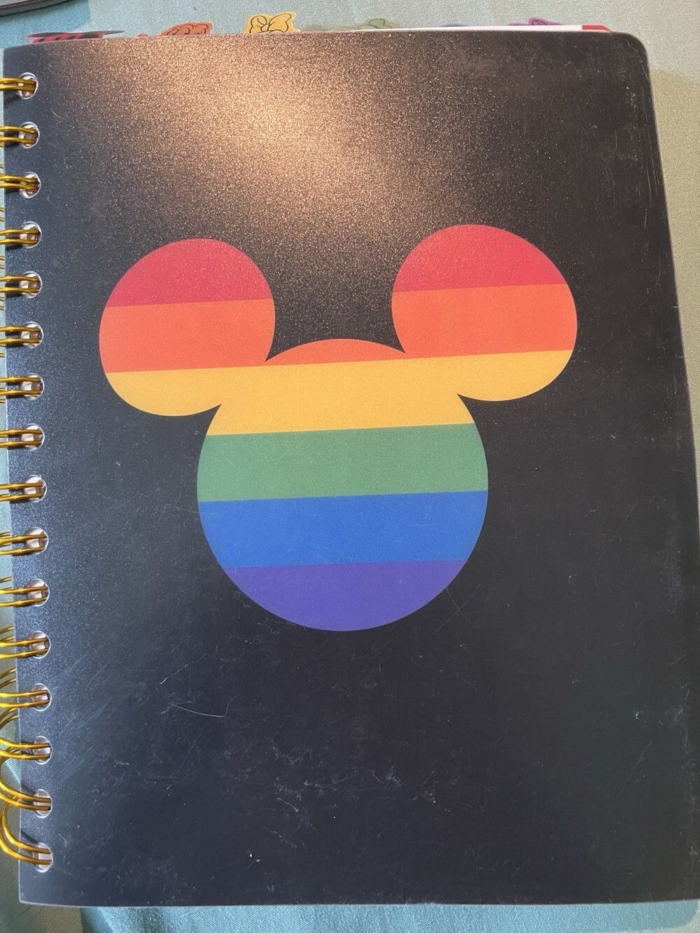 Mickey Mouse Logo Disney Pride Journal Innovative Designs Diary Notebook